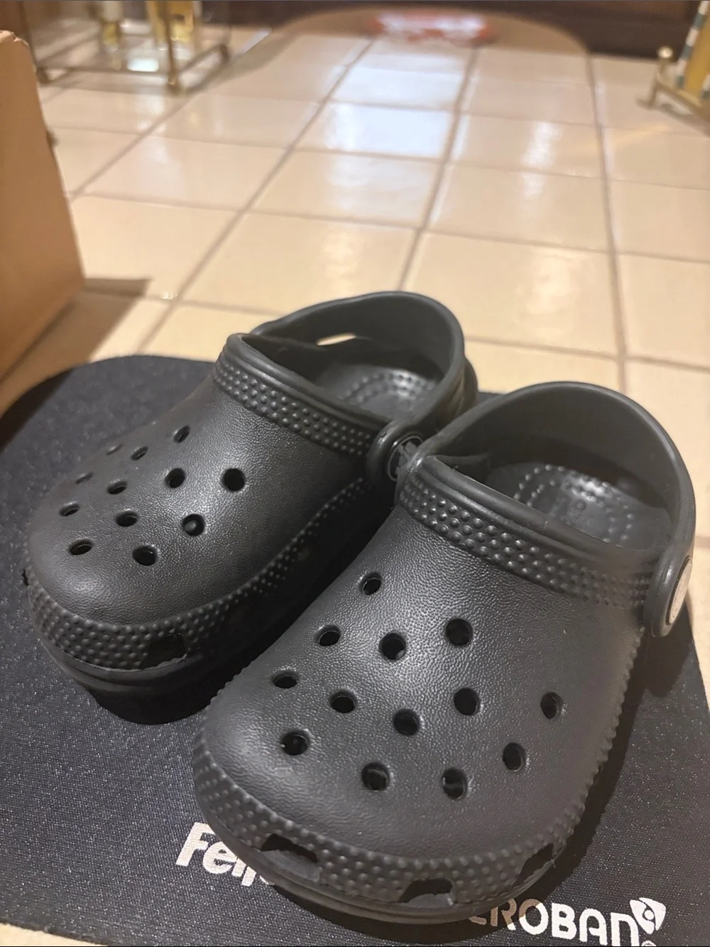 CROCS Kids Black Clog Sandals